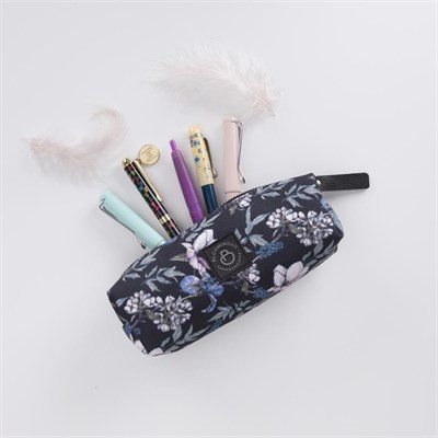 Bloominbag Black Cherries Makyaj Çantası / Kalem Kutusu