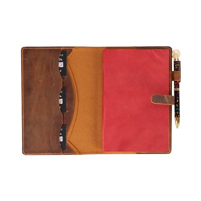 Bloominbag Bloom Quiet Edit Moccasin A5 Deri Kitap Defter Kılıfı