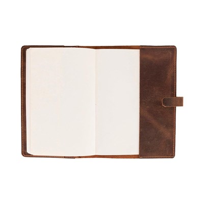 Bloominbag Bloom Quiet Edit Saddle Brown A5 Deri Kitap Defter Kılıfı