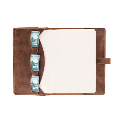 Bloominbag Bloom Quiet Edit Saddle Brown A5 Deri Kitap Defter Kılıfı