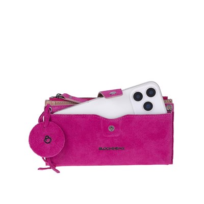 Bloominbag Bloom Still Lozan Hakiki Süet Çapraz Askılı Telefon Bölmeli Cüzdan Çanta