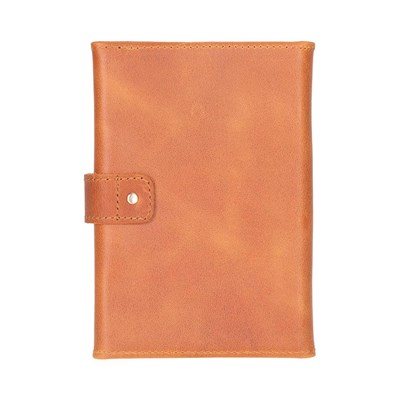 Bloominbag Bloomband Classic Tan Akıllı Saat Çantası - Triple Deri Saat Kordonu Organizer