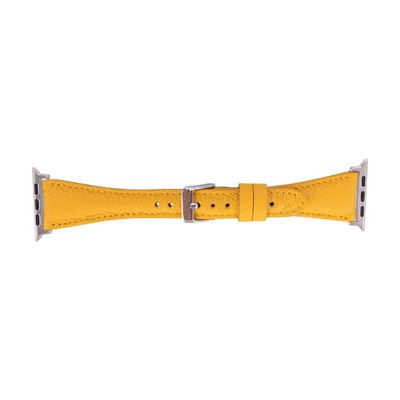 Bloominbag Bloomband Signature Butter Yellow Leather Apple Watch Band - 44/45/46/49mm