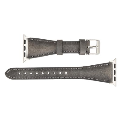 Bloominbag Bloomband Signature Stone Gray Leather Apple Watch Band - 44/45/46/49mm