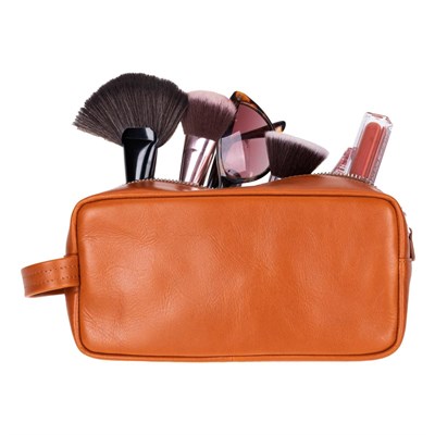 Bloominbag Bloombiel Desert Taba Hakiki Deri Seyahat Ve Makyaj Çantası
