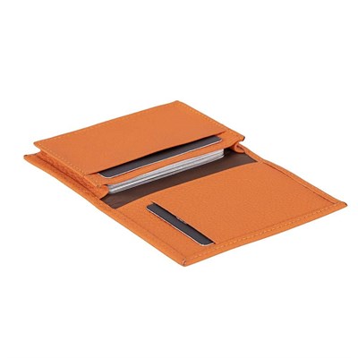 Bloominbag Bloomcard Verta Burnt Orange Hakiki Deri Dikey Kartlık