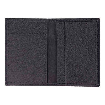 Bloominbag Bloomcard Verta Obsidian Black Hakiki Deri Dikey Kartlık