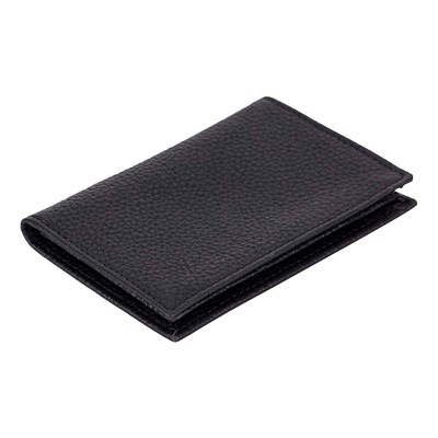 Bloominbag Bloomcard Verta Obsidian Black Hakiki Deri Dikey Kartlık