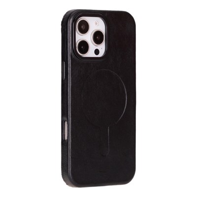 Bloominbag Bloomcase Aeris Obsidian Black Iphone 16 Pro Magsafe Hakiki Deri Kılıfı