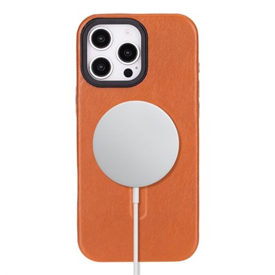 Bloominbag Bloomcase Aeris Warm Tan Iphone 16 Pro Max Magsafe Hakiki Deri Kılıfı