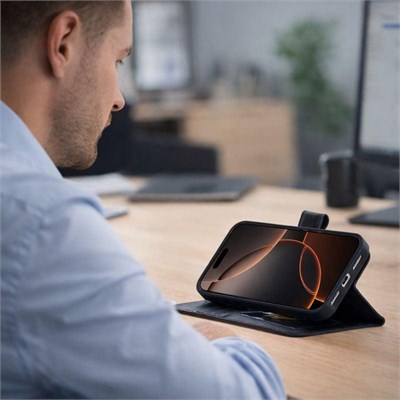Bloominbag Bloomcase Magic Wallet Oynx Black Apple Iphone 17e / 16e (6.1