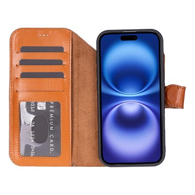 Bloominbag Bloomcase Magic Wallet Urban Tan Hakiki Deri Iphone 17 Air(6.5