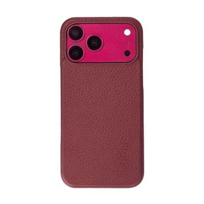 Bloominbag Bloomcase Vectra Burgonya Iphone 18 Pro Max Magsafe Hakiki Deri Kılıf