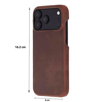 Bloominbag Bloomcase Vectra Saddle Heritage Brown Iphone 18 Pro Max Magsafe Hakiki Deri Kılıf