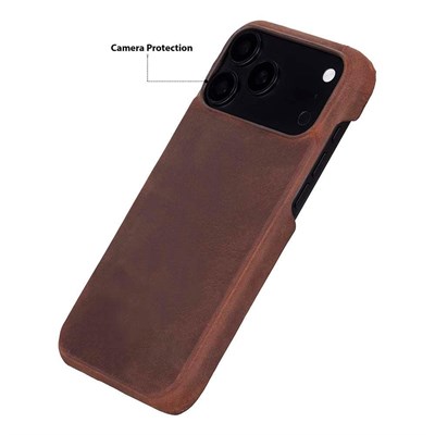 Bloominbag Bloomcase Vectra Saddle Heritage Brown Iphone 18 Pro Max Magsafe Hakiki Deri Kılıf