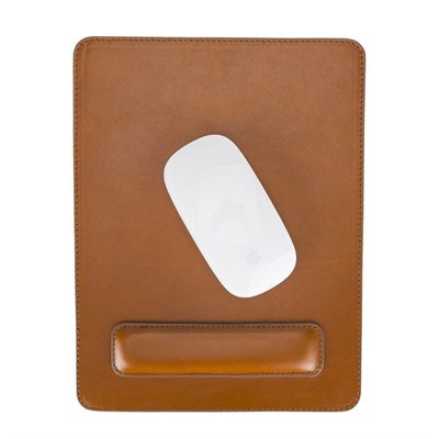 Bloominbag Bloomdesk Ease Desert Tan Hakiki Deri Bilek Destekli Mouse Pad