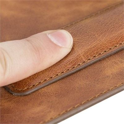 Bloominbag Bloomdesk Ease Honey Tan Hakiki Deri Bilek Destekli Mouse Pad