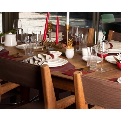 Bloominbag Bloomdine Velato Hakiki Deri Masa Seti (4lü Placemat & Tabak Altlığı Seti)