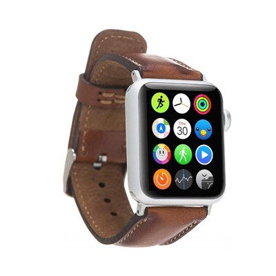 Bloominbag Bloominband Cognac Tan Deri Apple Watch Kordonu-40/41/42mm