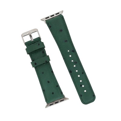 Bloominbag Bloominband Emerald Forest Deri Apple Watch Kordonu-44/45/46/49mm