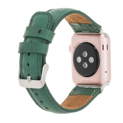 Bloominbag Bloominband Emerald Forest Deri Apple Watch Kordonu-44/45/46/49mm