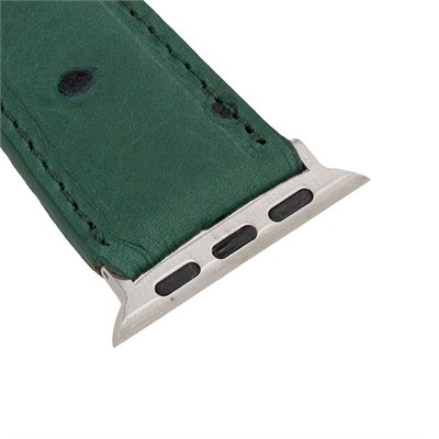 Bloominbag Bloominband Emerald Forest Deri Apple Watch Kordonu-44/45/46/49mm