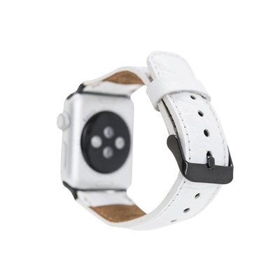 Bloominbag Bloominband Ivory White Deri Apple Watch Kordonu-44/45/46/49mm