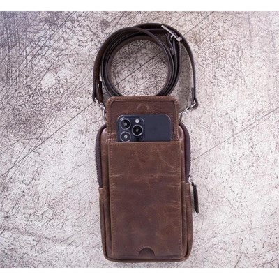 Bloominbag Bloomnino Mahogany Brown Hakiki Deri Crossbody Çanta