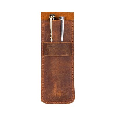 Bloominbag Bloompenpouch Çift Kalemlik Mocassin Deri Kılıf