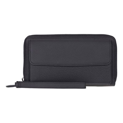 Bloominbag Bloomporter Shadow Black Hakiki Deri Telefon Bölmeli Cüzdan