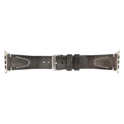 Bloominbag Bloomstrap Avilla Ash Gray Hakiki Deri Apple Watch Kayışı-44/45/46/49mm