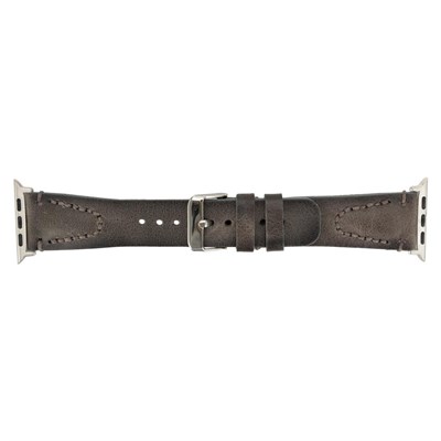 Bloominbag Bloomstrap Avilla Sandy Gray Hakiki Deri Apple Watch Kayışı-44/45/46/49mm