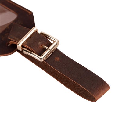 Bloominbag Bloomtag Atlas Saddle Heritage Brown Hakiki Deri Valiz Kimlik Etiketi