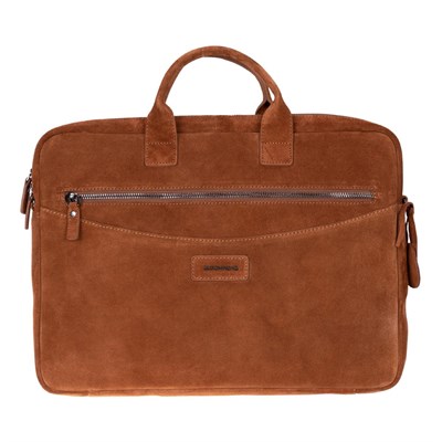 Bloominbag Camel Still Hakiki Süet Deri 15-16 Inç Macbook/laptop Çantas