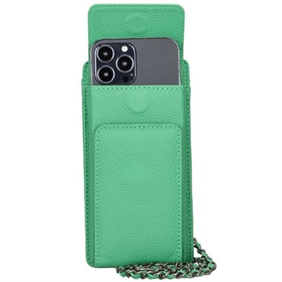 Bloominbag City Muse Deri Celadon Mist Çapraz Askılı Telefon Cüzdan