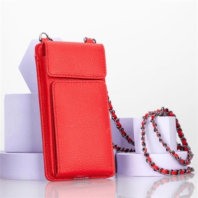 Bloominbag City Muse Deri Crimson Rouge Çapraz Askılı Telefon Cüzdan
