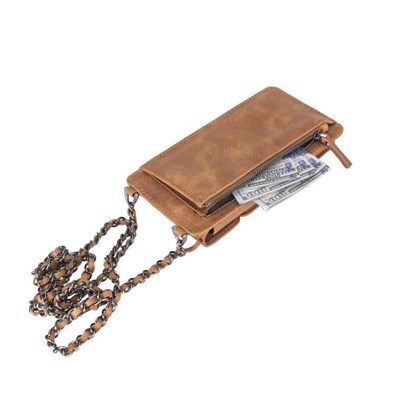 Bloominbag City Muse Deri Honey Caramel Çapraz Askılı Telefon Cüzdan