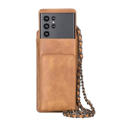 Bloominbag City Muse Deri Honey Caramel Çapraz Askılı Telefon Cüzdan