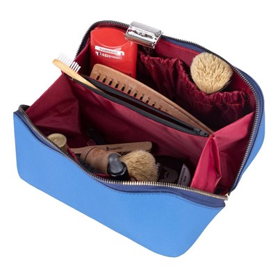 Bloominbag Ella Ocean Bloom – Deri Seyahat Ve Makyaj Çantası