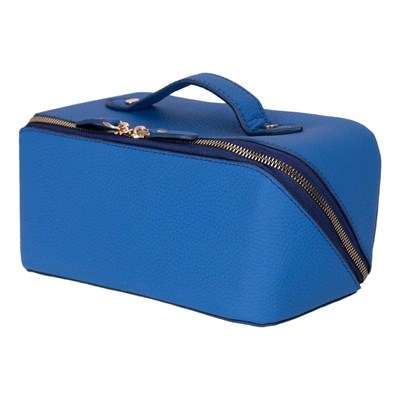 Bloominbag Ella Ocean Bloom – Deri Seyahat Ve Makyaj Çantası