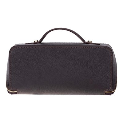Bloominbag Ella Terra Espresso Brown Deri Seyahat Ve Makyaj Çantası