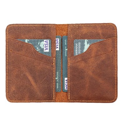 Bloominbag Heritage Core Mocassin Brown Deri Erkek Cüzdanı