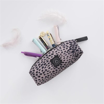 Bloominbag Leopard Cita Noir Makyaj Çantası / Kalem Kutusu