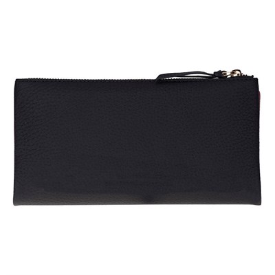 Bloominbag Élia Double Band Noir Black-red Large Deri Kadın Cüzdan & Clutch