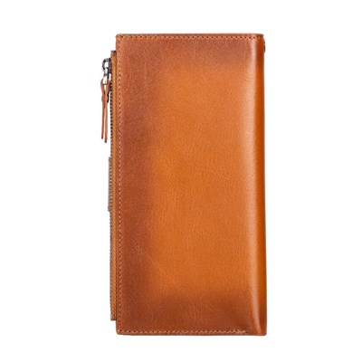 Bloominbag Lozan Strap Cognac Tan Gerçek Deri Çapraz Askılı Telefon Bölmeli Cüzdan Çanta