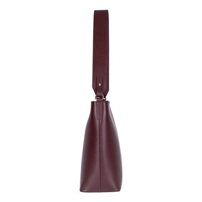 Bloominbag Milano Zip Tote – Oxblood Burgundy Hakiki Deri Askılı Kadın Omuz Çantası