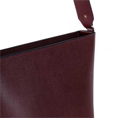 Bloominbag Milano Zip Tote – Oxblood Burgundy Hakiki Deri Askılı Kadın Omuz Çantası
