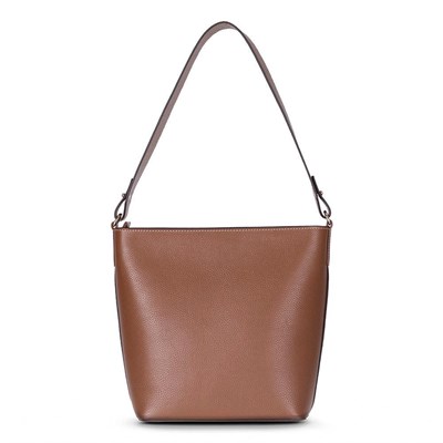 Bloominbag Milano Zip Tote – Warm Camel Hakiki Deri Askılı Kadın Omuz Çantası