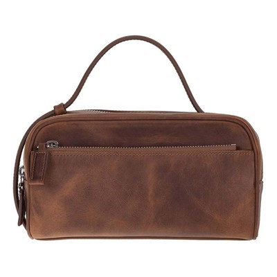Bloominbag Miren Saddle Heritage Hakiki Deri Unisex Seyahat Bakım & Organizer Clutch Çanta