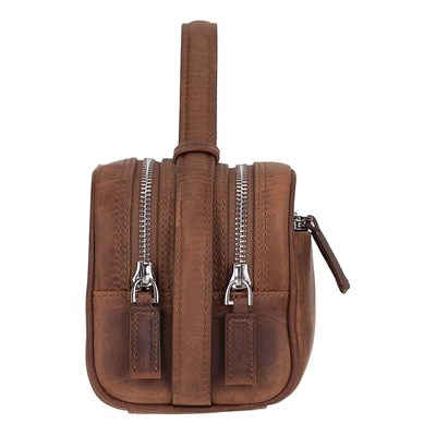 Bloominbag Miren Saddle Heritage Hakiki Deri Unisex Seyahat Bakım & Organizer Clutch Çanta